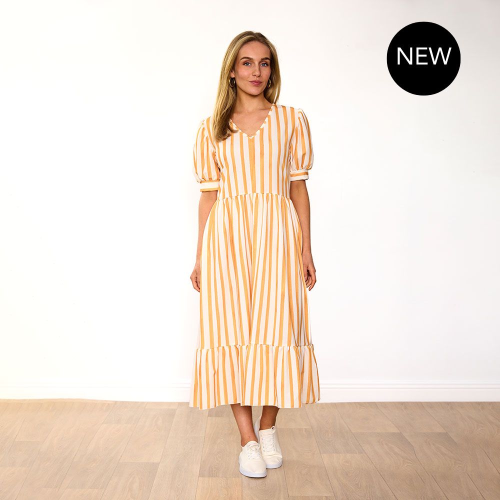 Lola Dress (Yellow Stripe)