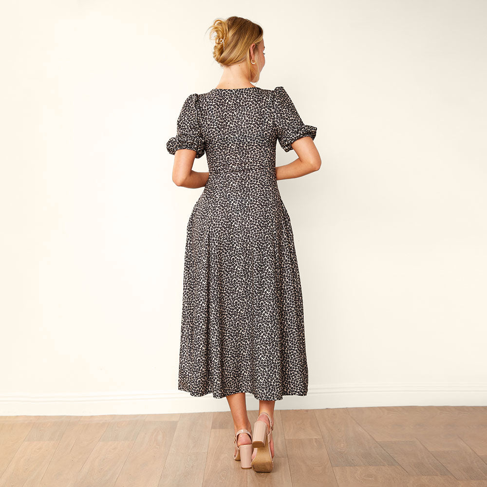 Lucy Dress (Black Daisy)