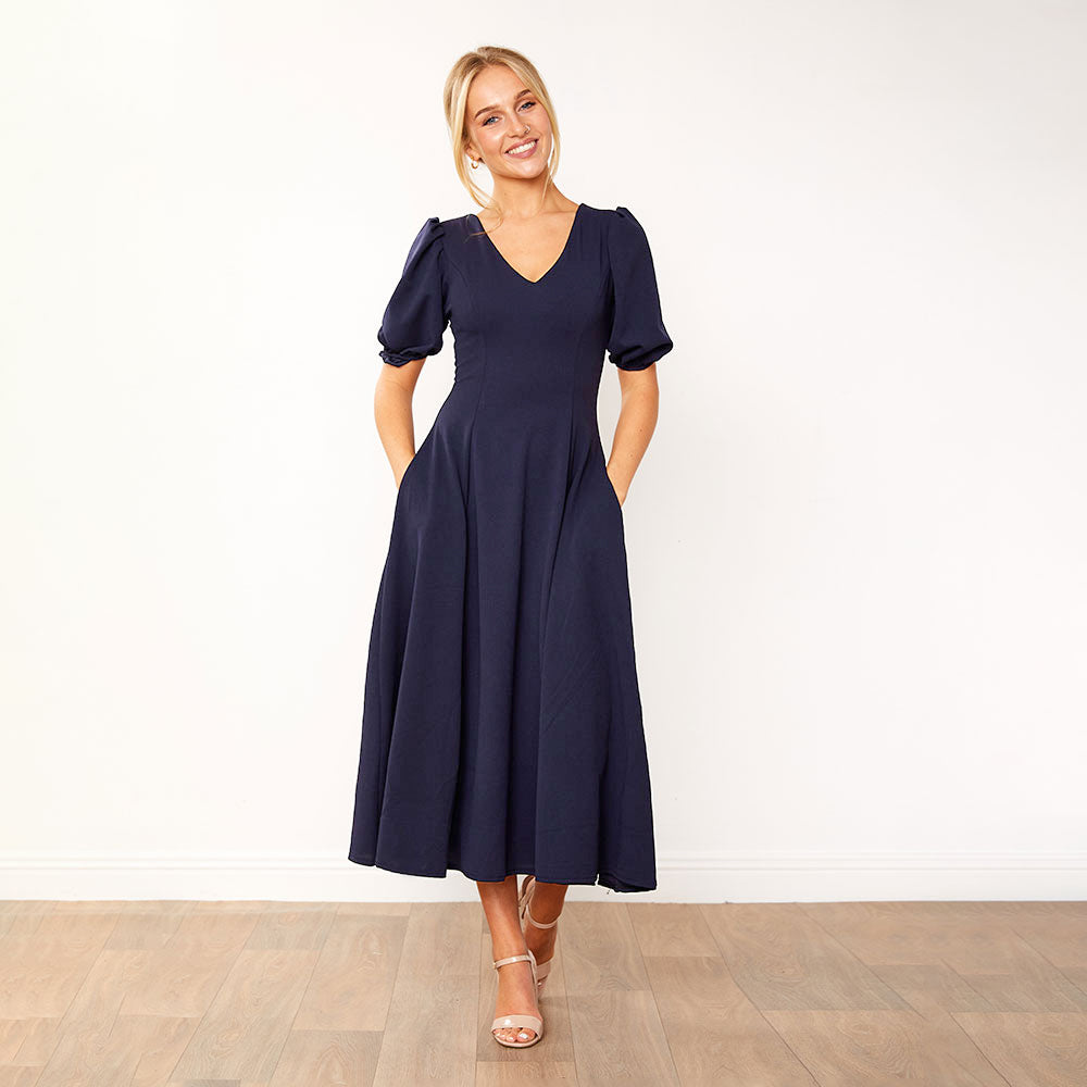 Lucy Dress (Navy)