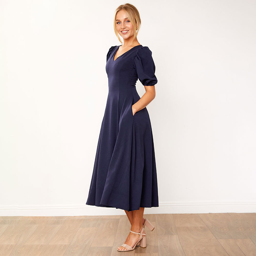 Lucy Dress (Navy)