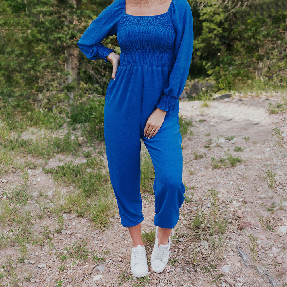 Luna Jumpsuit (Cobalt)