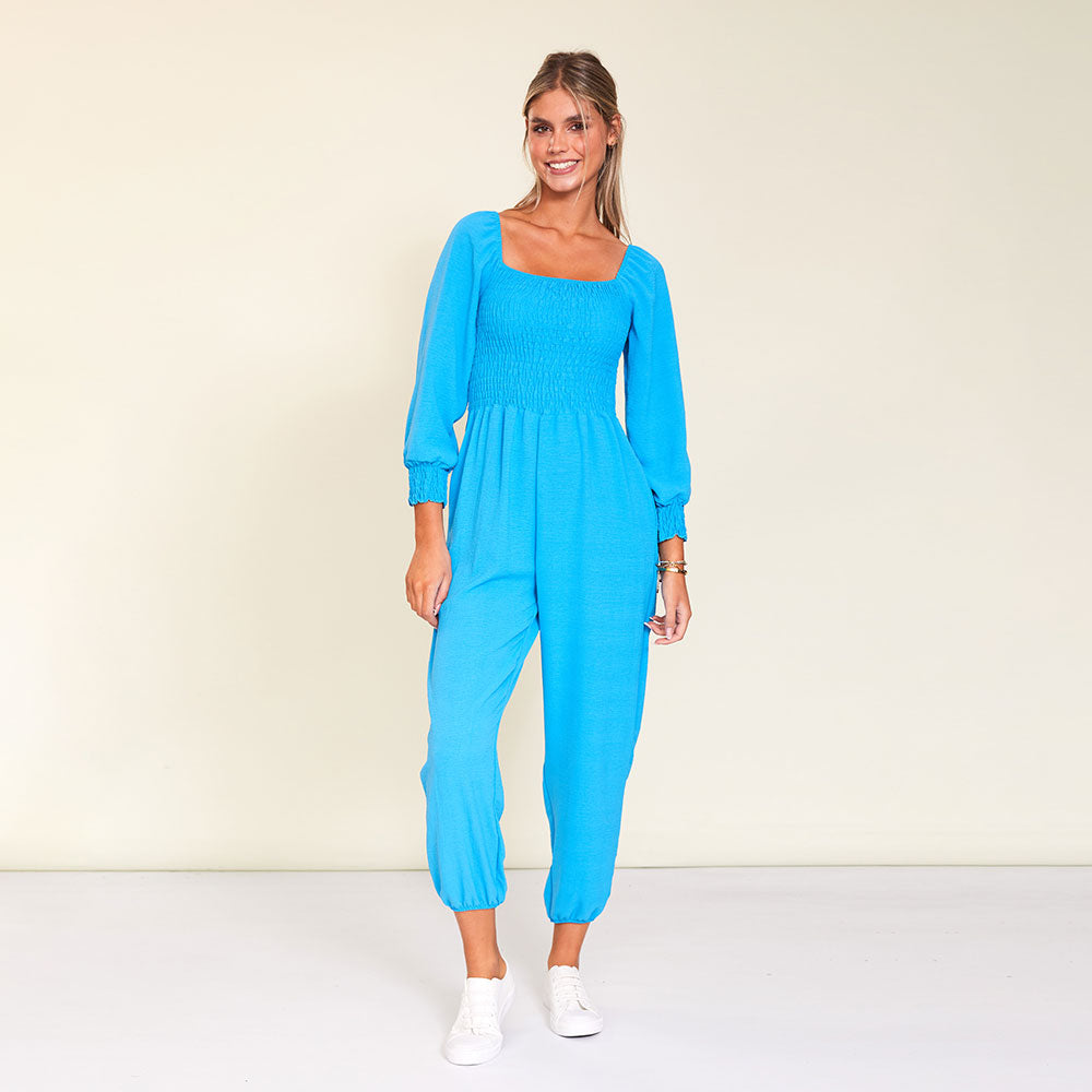 Luna Jumpsuit (Aqua)