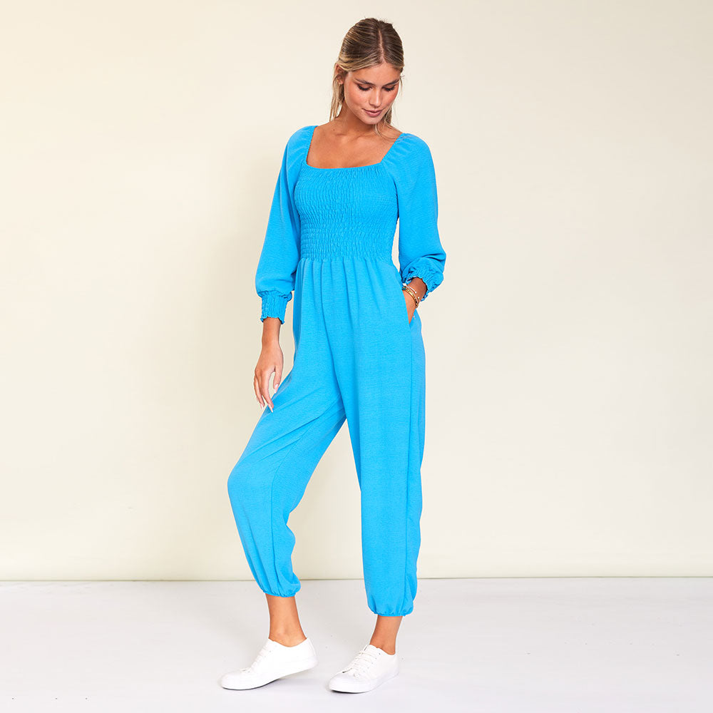 Luna Jumpsuit (Aqua)