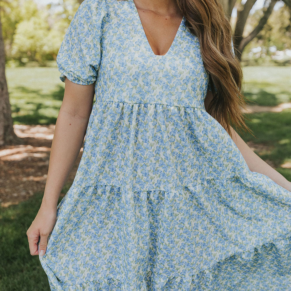 Mabel Dress (Orchid Blue)