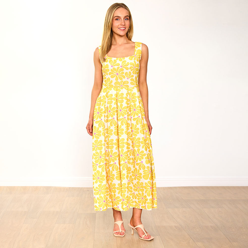Maddie Dress (Lemon Daisy)