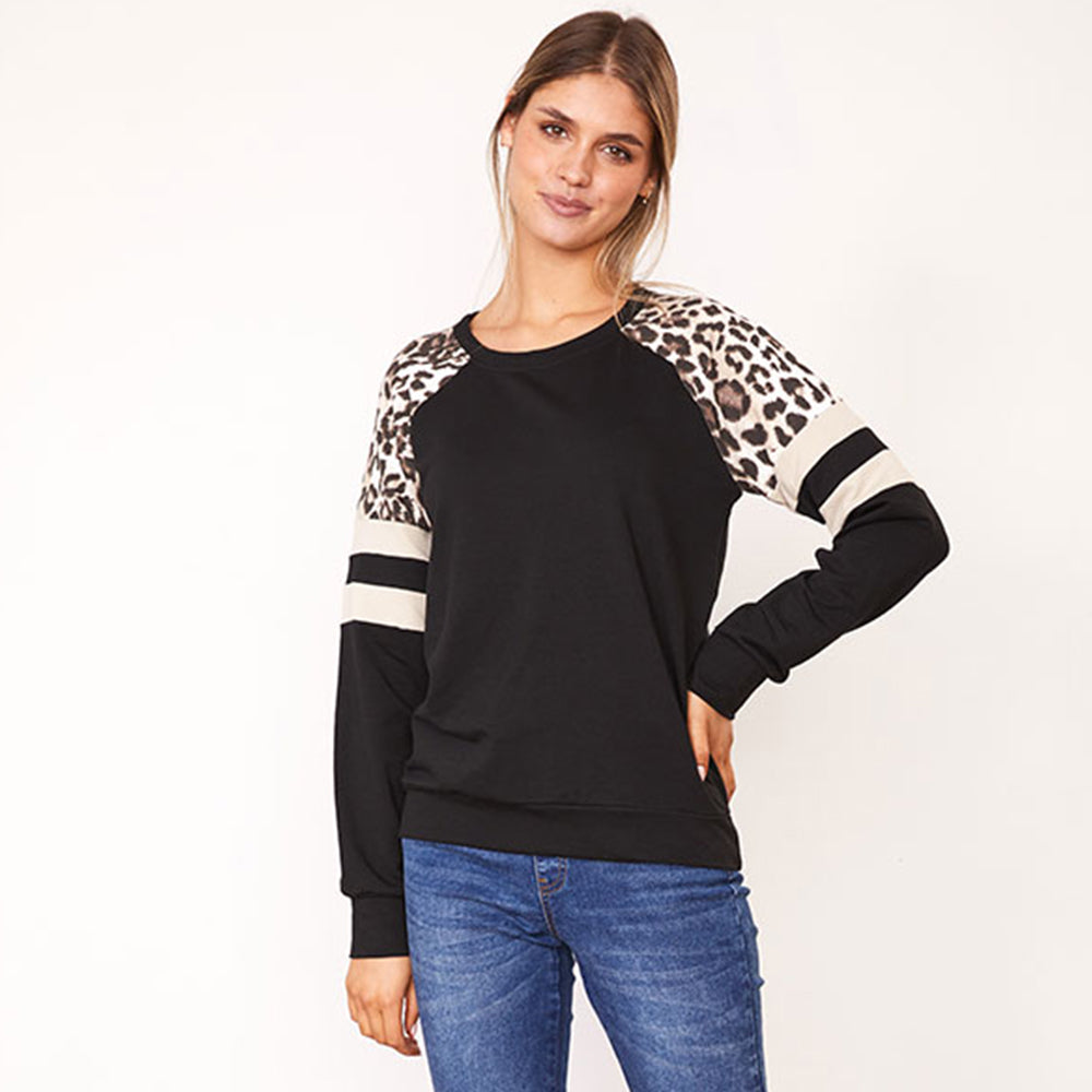 Mariah Jumper (Black Leopard)