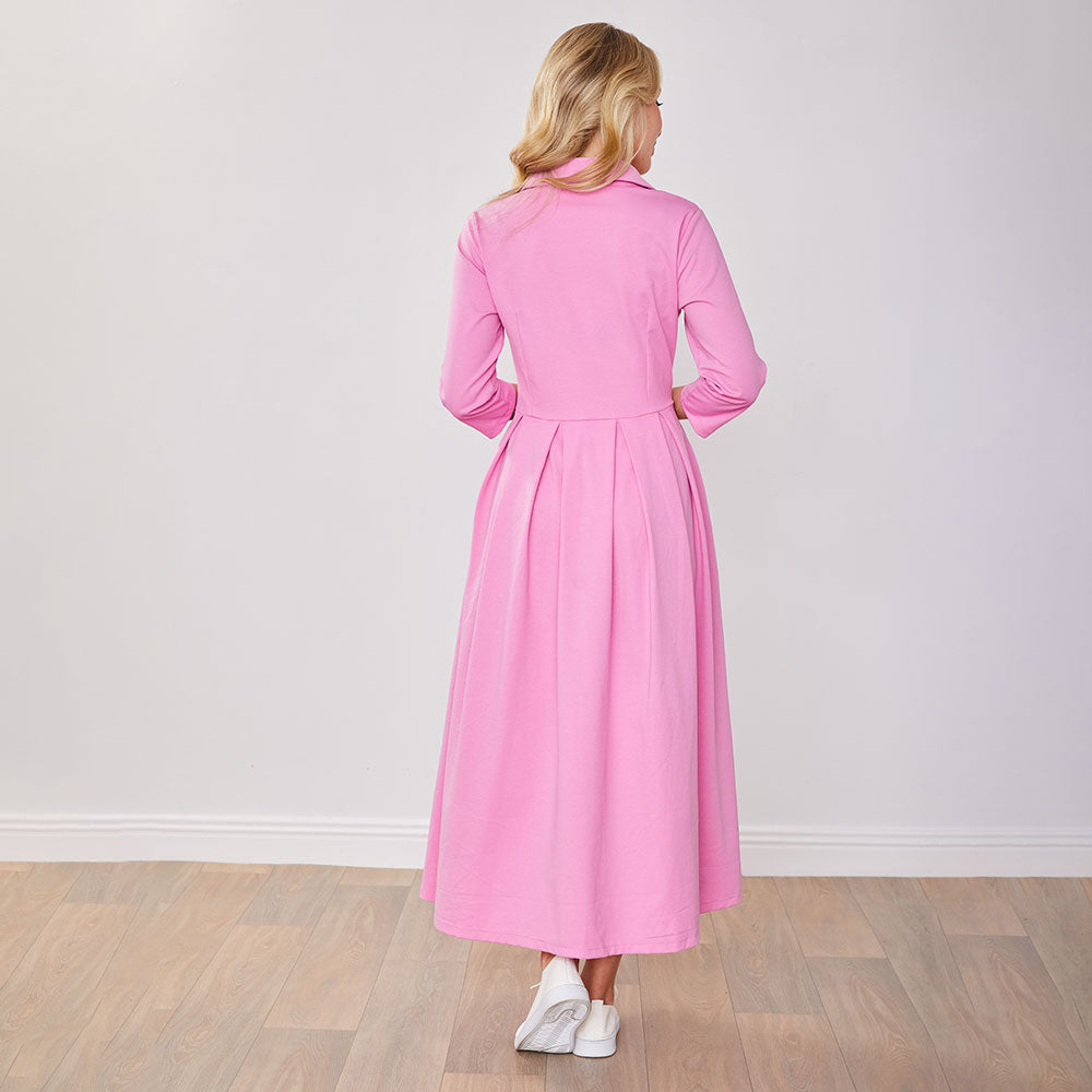 Marie Dress (Barbie Pink)