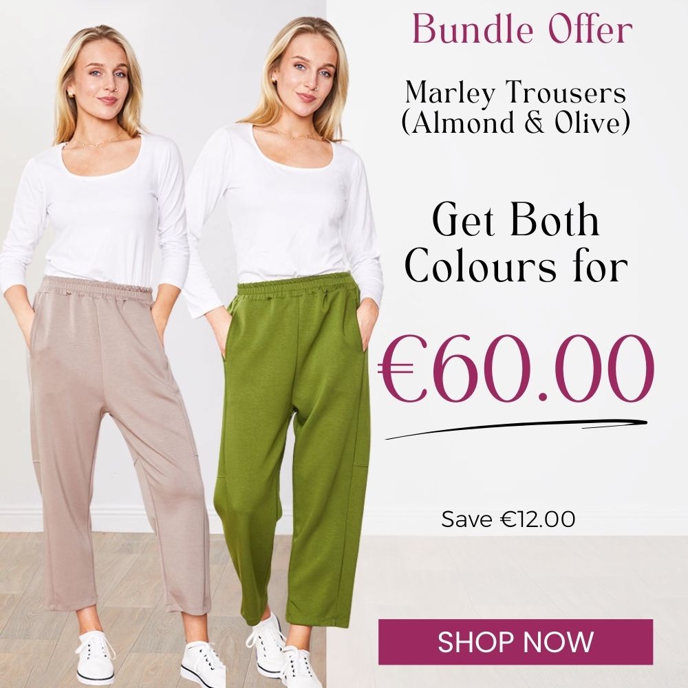 Marley Trousers Almond & Olive (2 for €60)