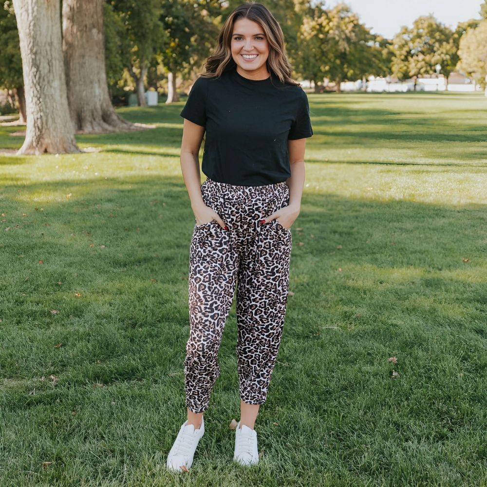 Maya Trousers (Leopard)