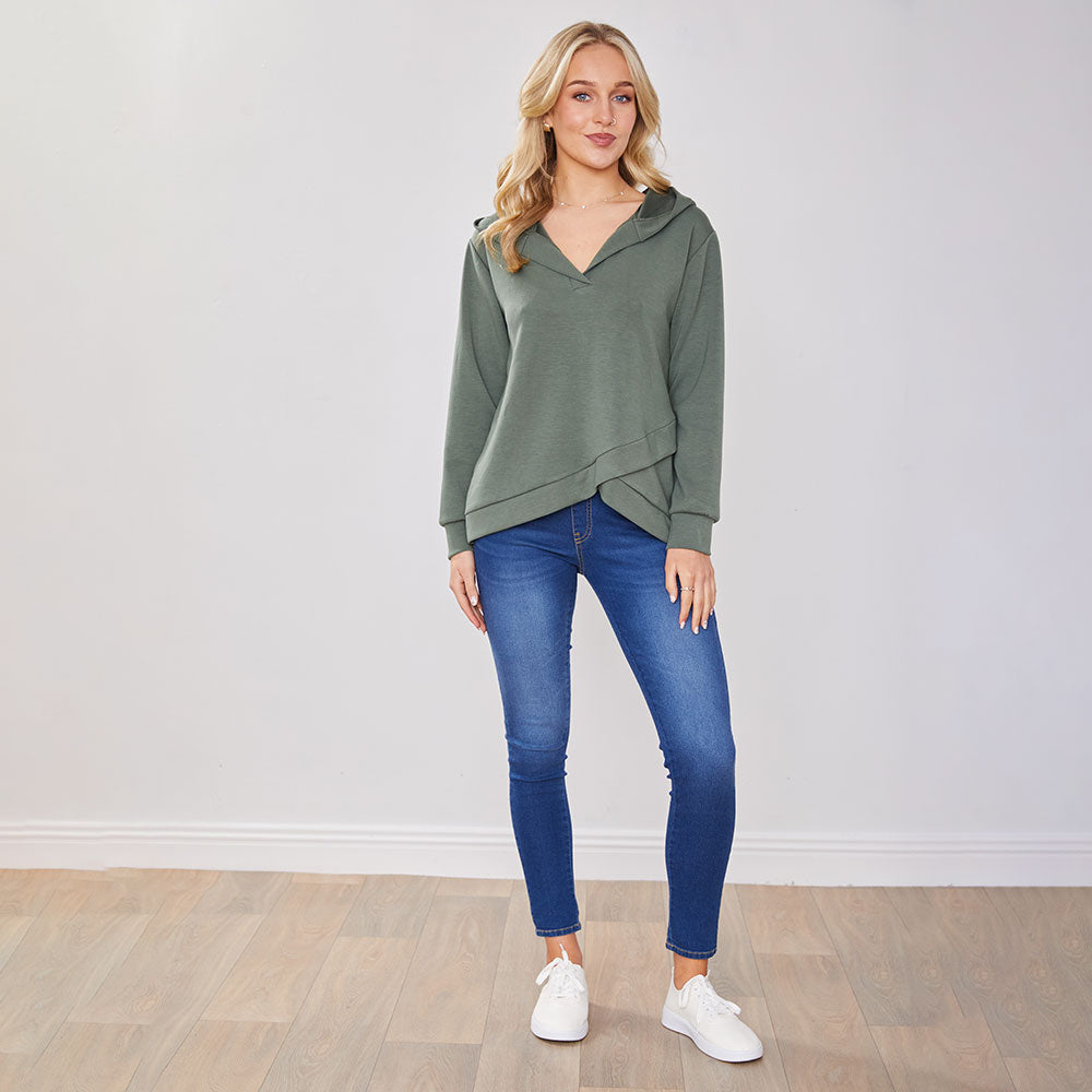 Miranda Hoody Grey & Khaki (2 for €68)