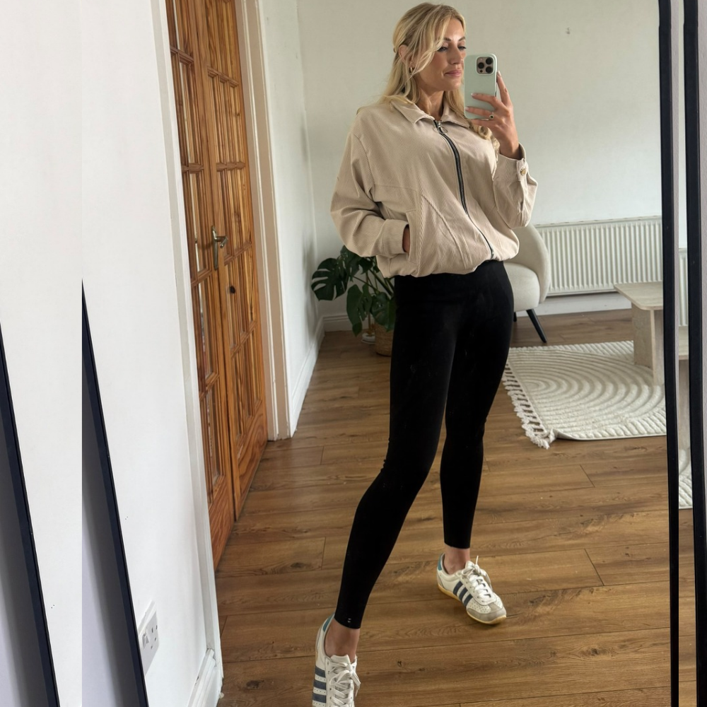Mona Fleece Leggings (Black)