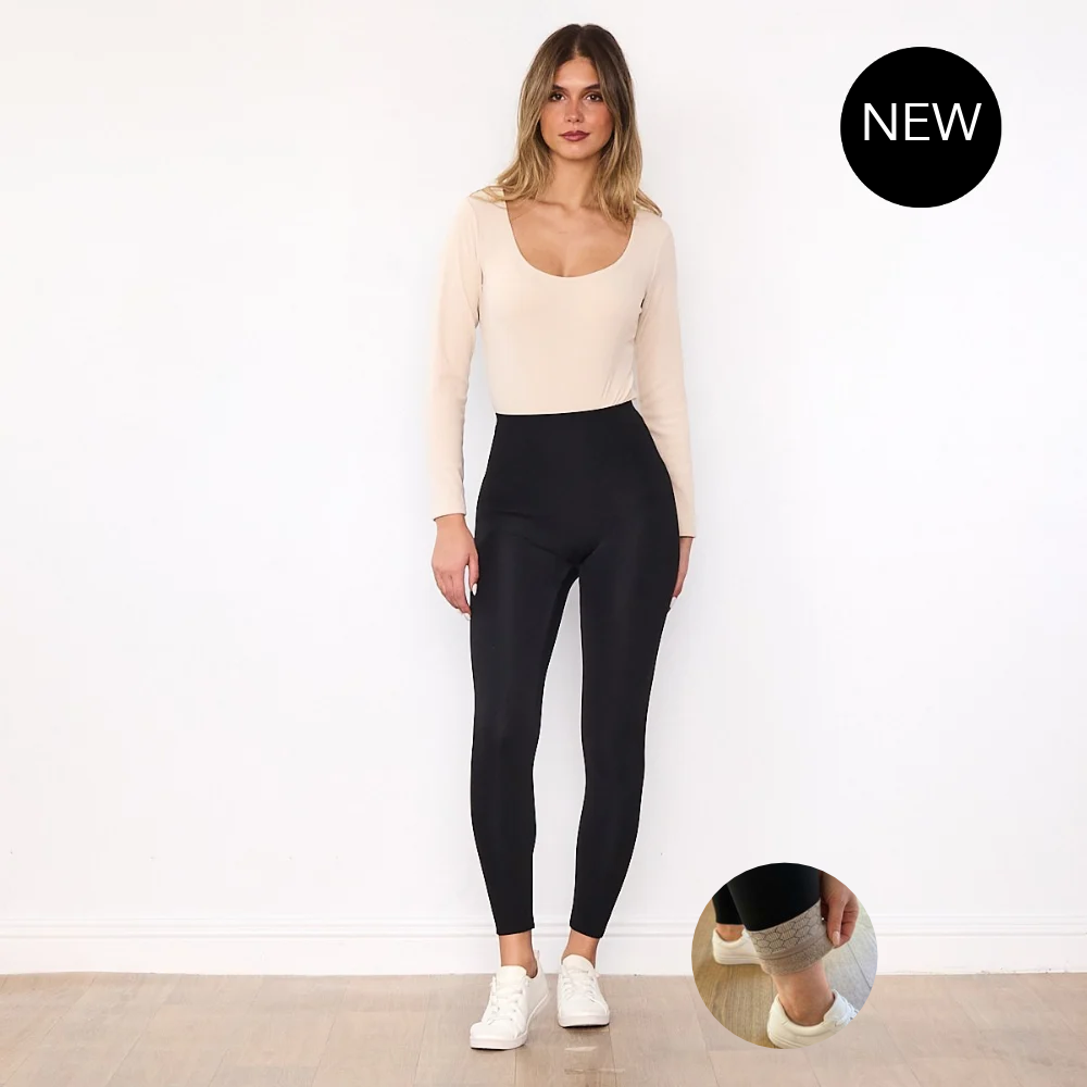 Mona Fleece Leggings (Black)