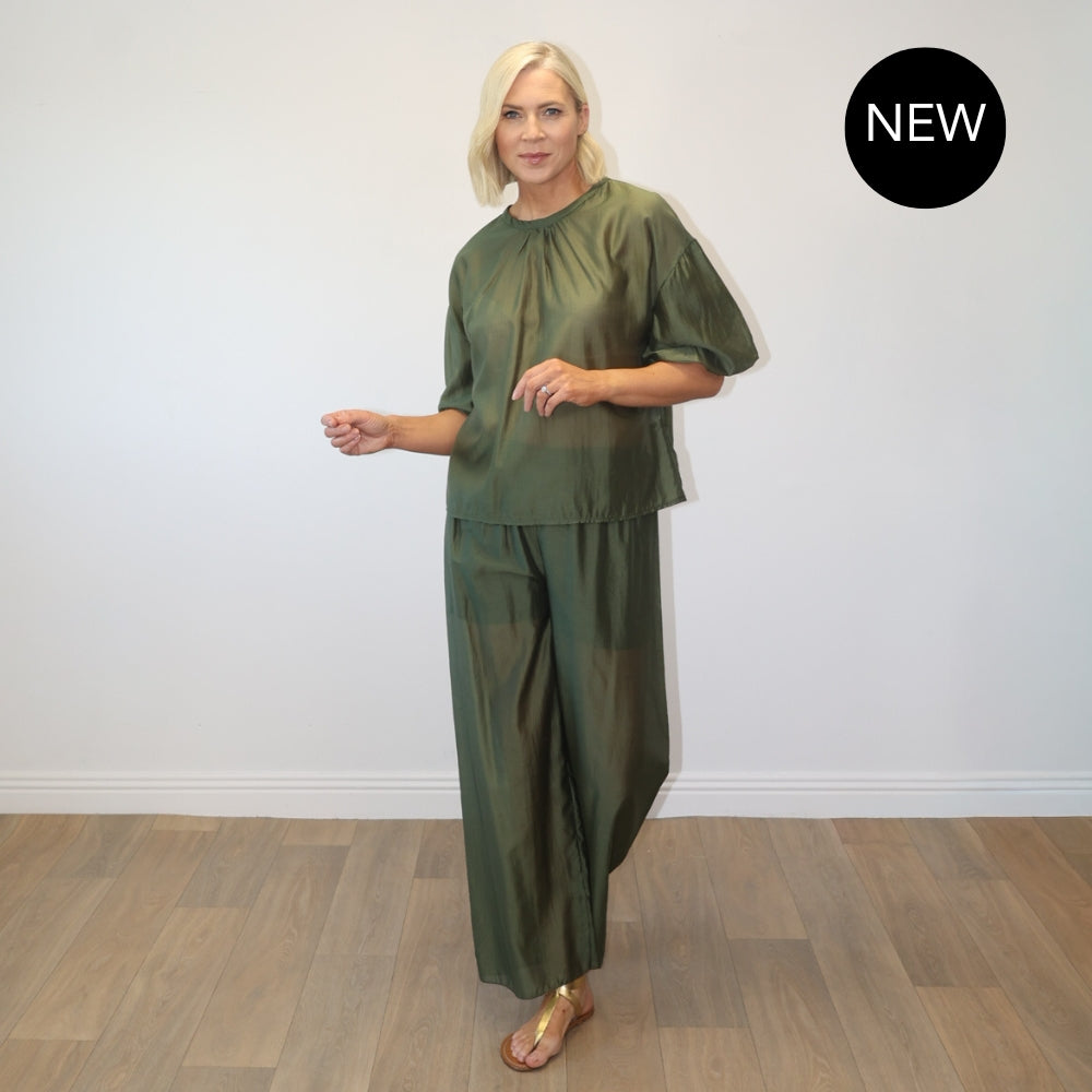 Niamh Co-ord Set (Khaki)