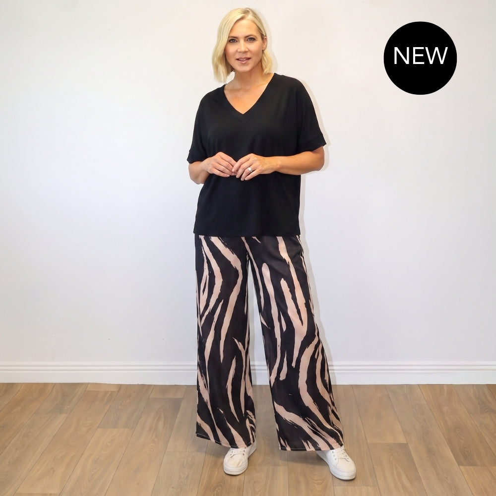 Zara Trousers (Zebra Black)
