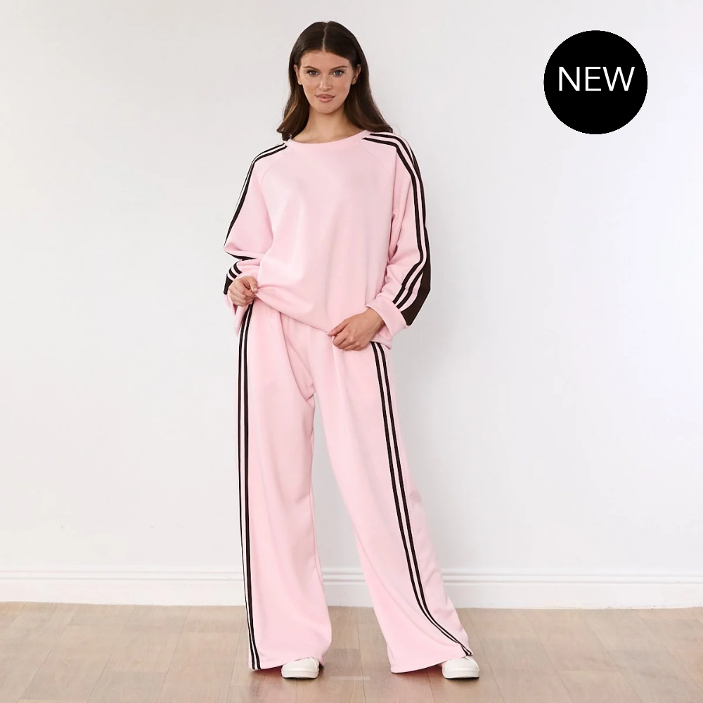 Chelsea Stripe Co-ord (Pink)