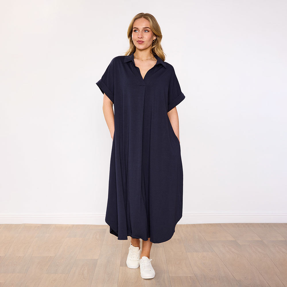 Pamela Dress (Navy)