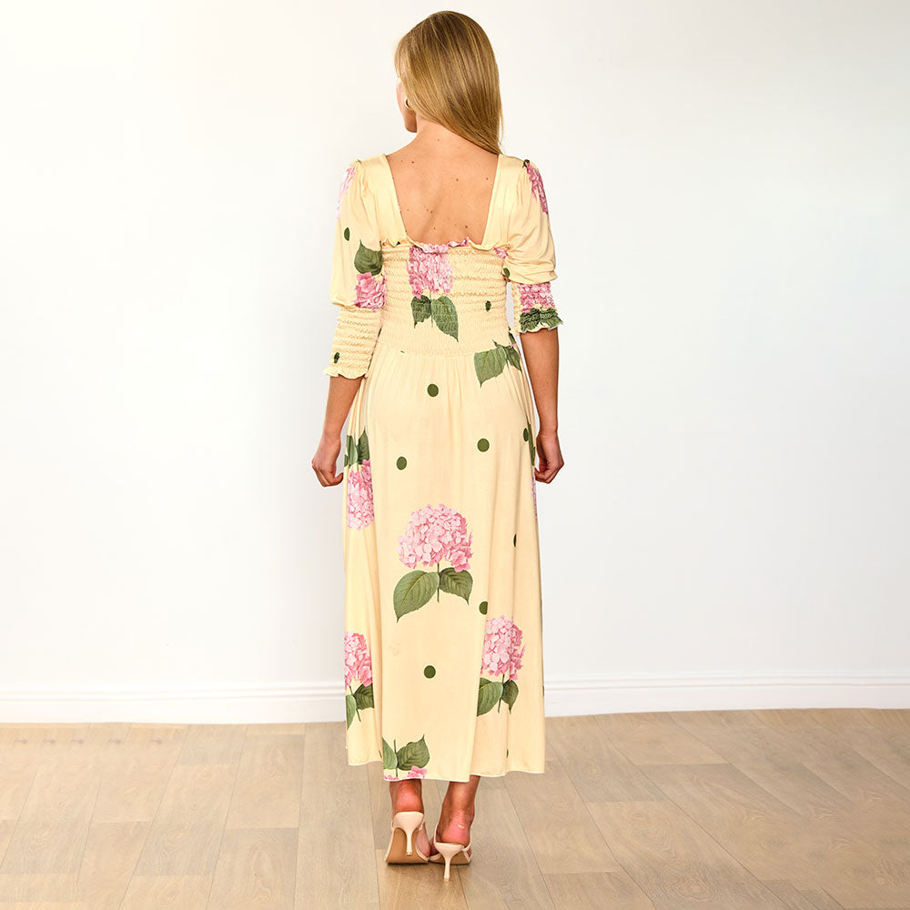 Pixie Dress (Lemon Polka Dot)