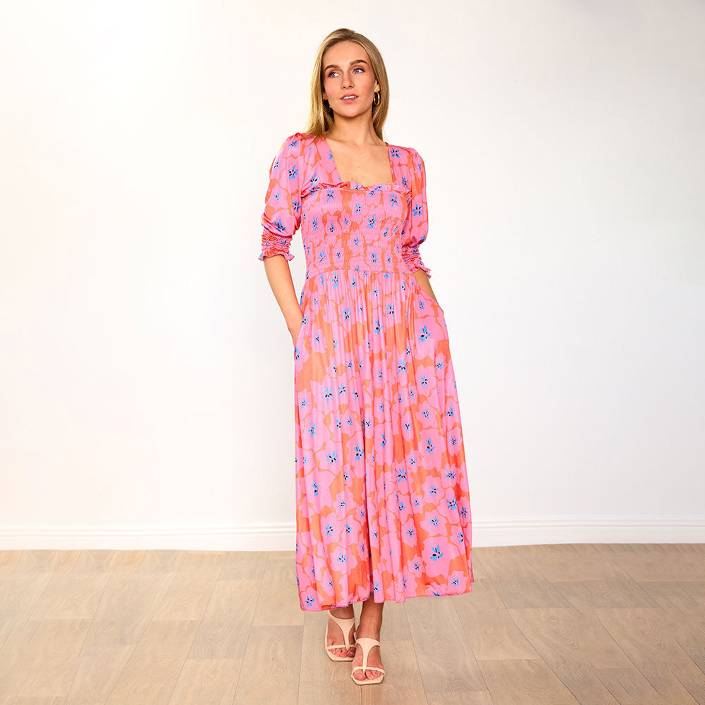 Pixie Dress (Pink Poppy)