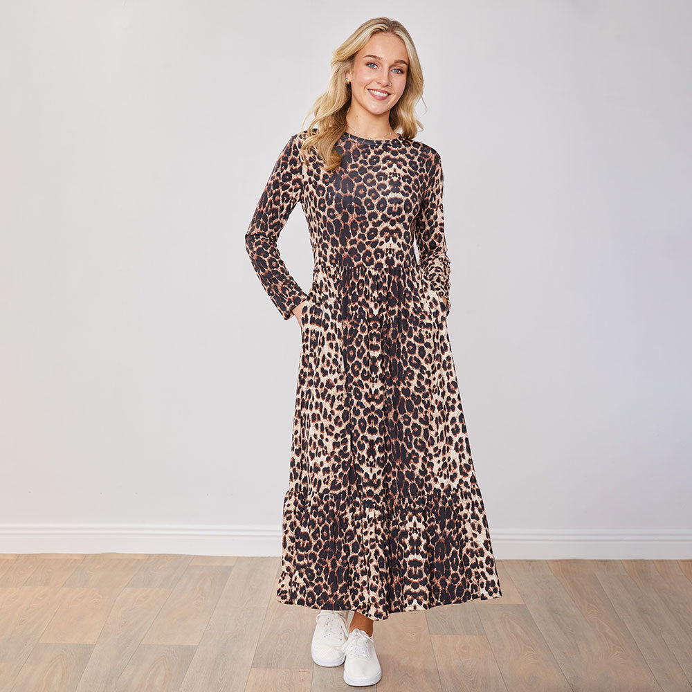 Sabrina Dress (Leopard)