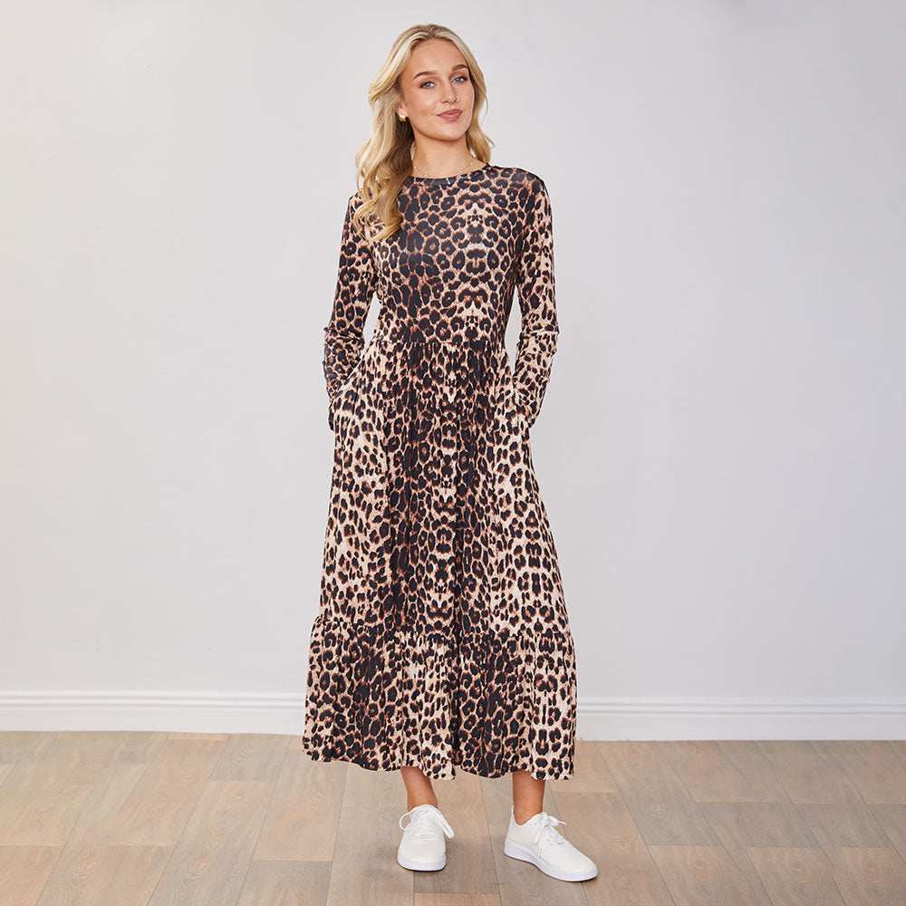 Sabrina Dress (Leopard)