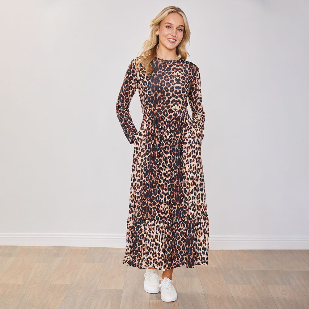 Sabrina Dress (Leopard)