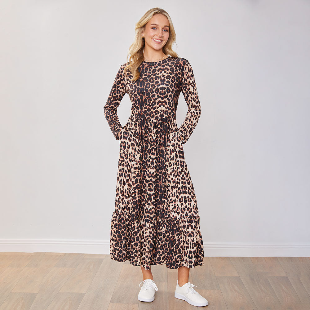 Sabrina Dress (Leopard)