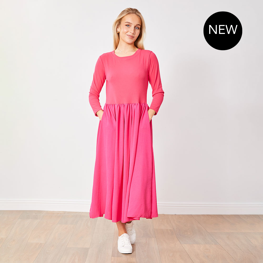 Ronsen Dress (Fuschia)