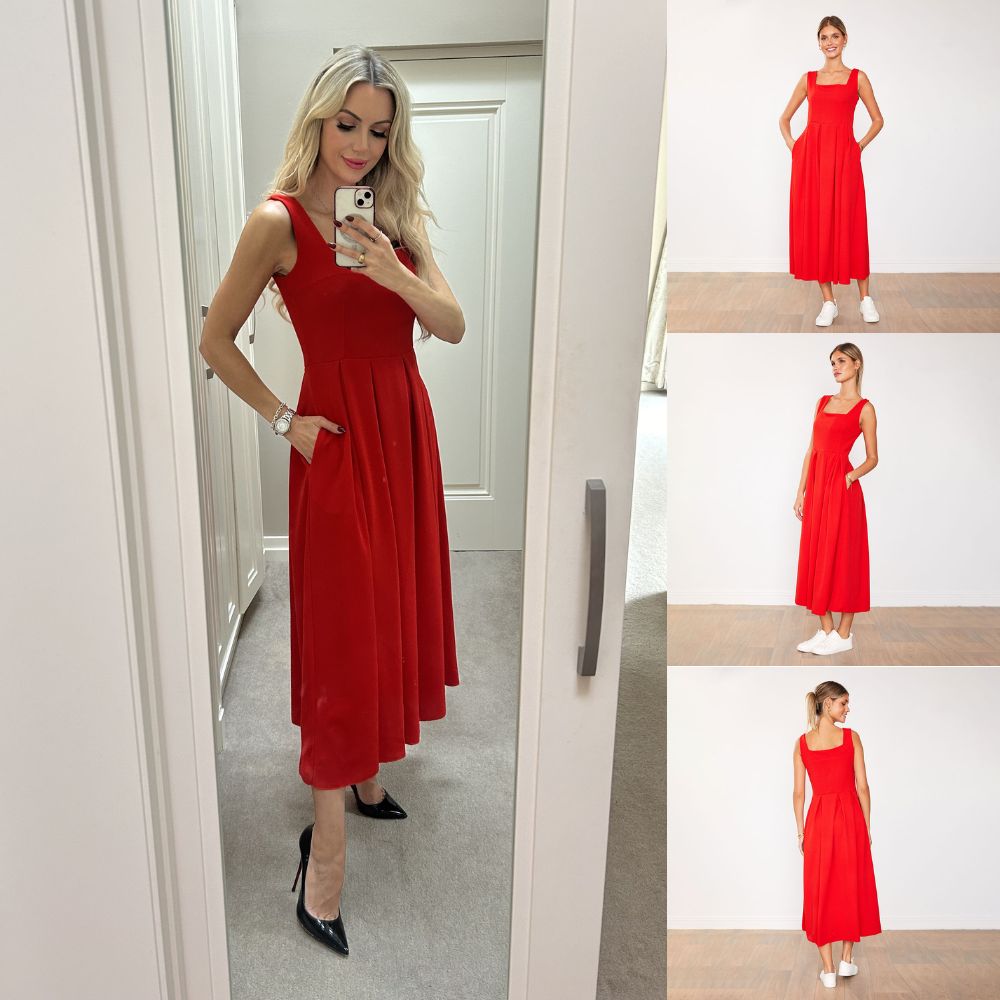 Maddie Dress (Red)