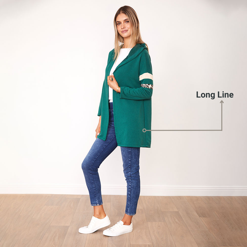 Rosie Hoody (Green/Cream)