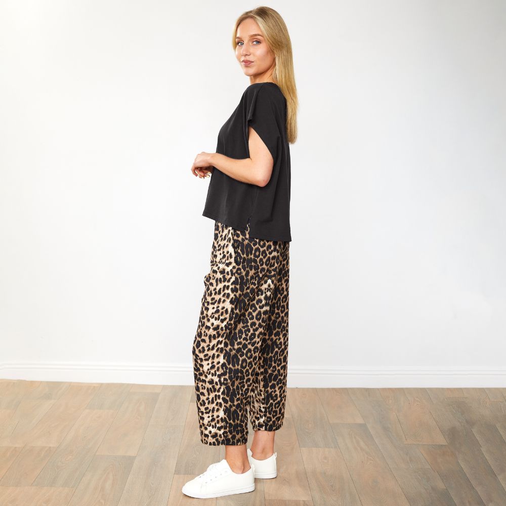 Roxy Co-Ord (Black/Leopard)