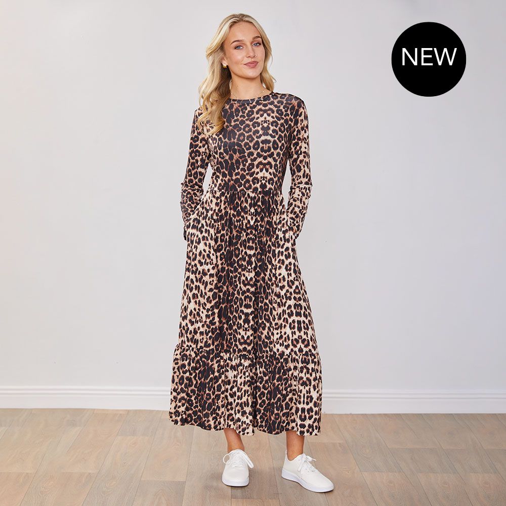 Sabrina Dress (Leopard)