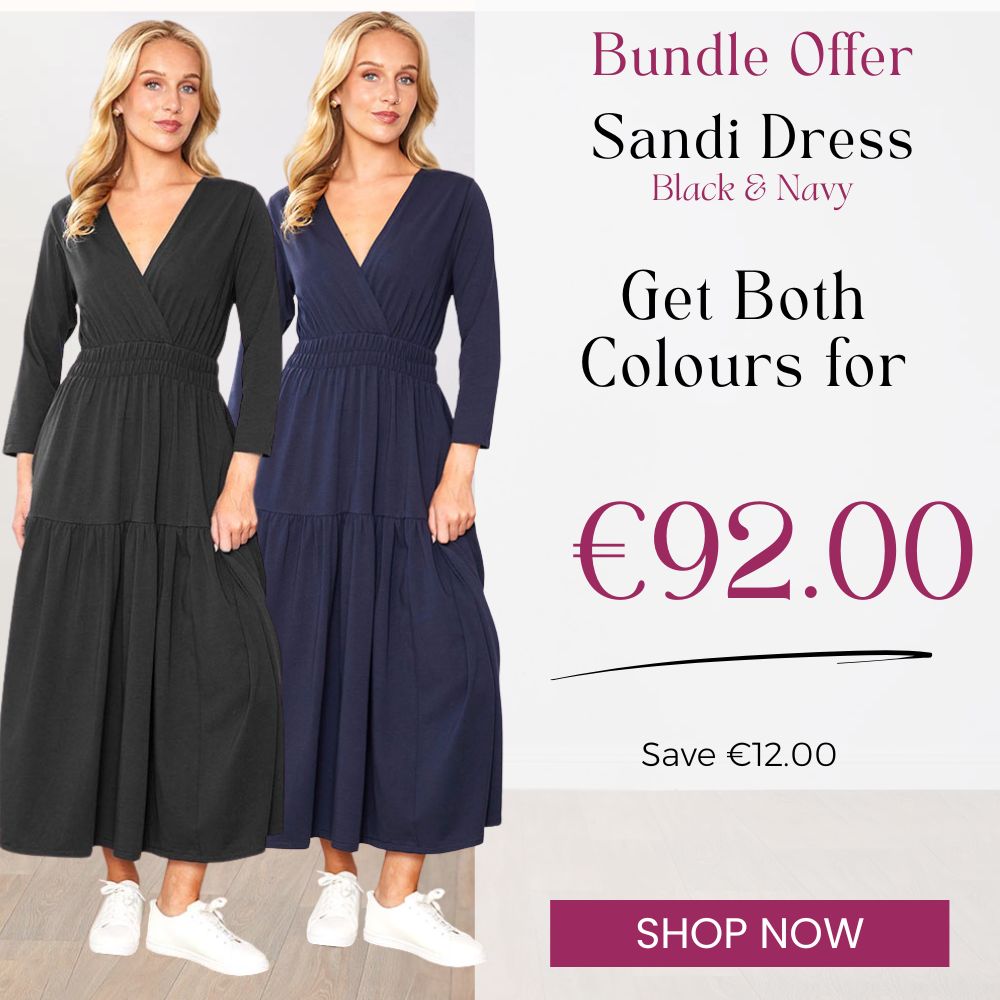 Sandi Dress (Black) & (Navy) for €92.00