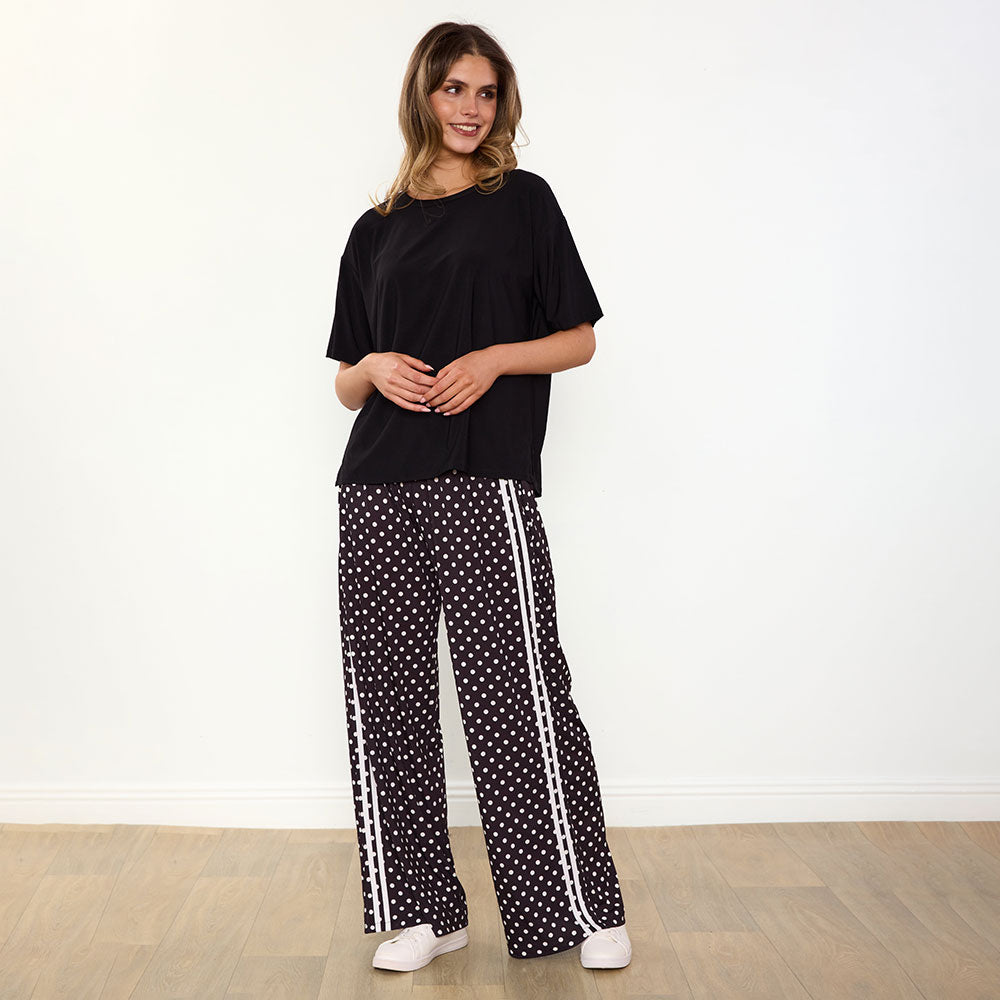 Sheena Co-Ord (Black/Polka Dot)