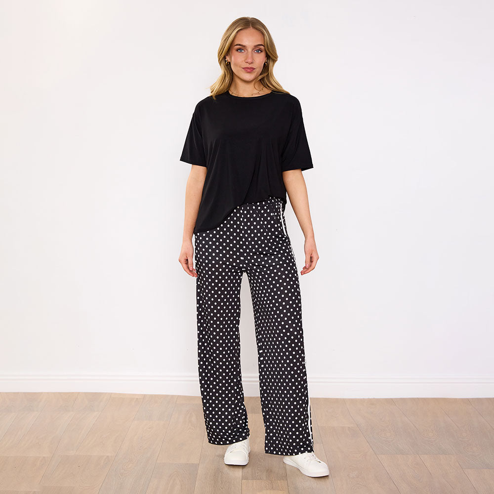 Sheena Co-Ord (Black/Polka Dot)