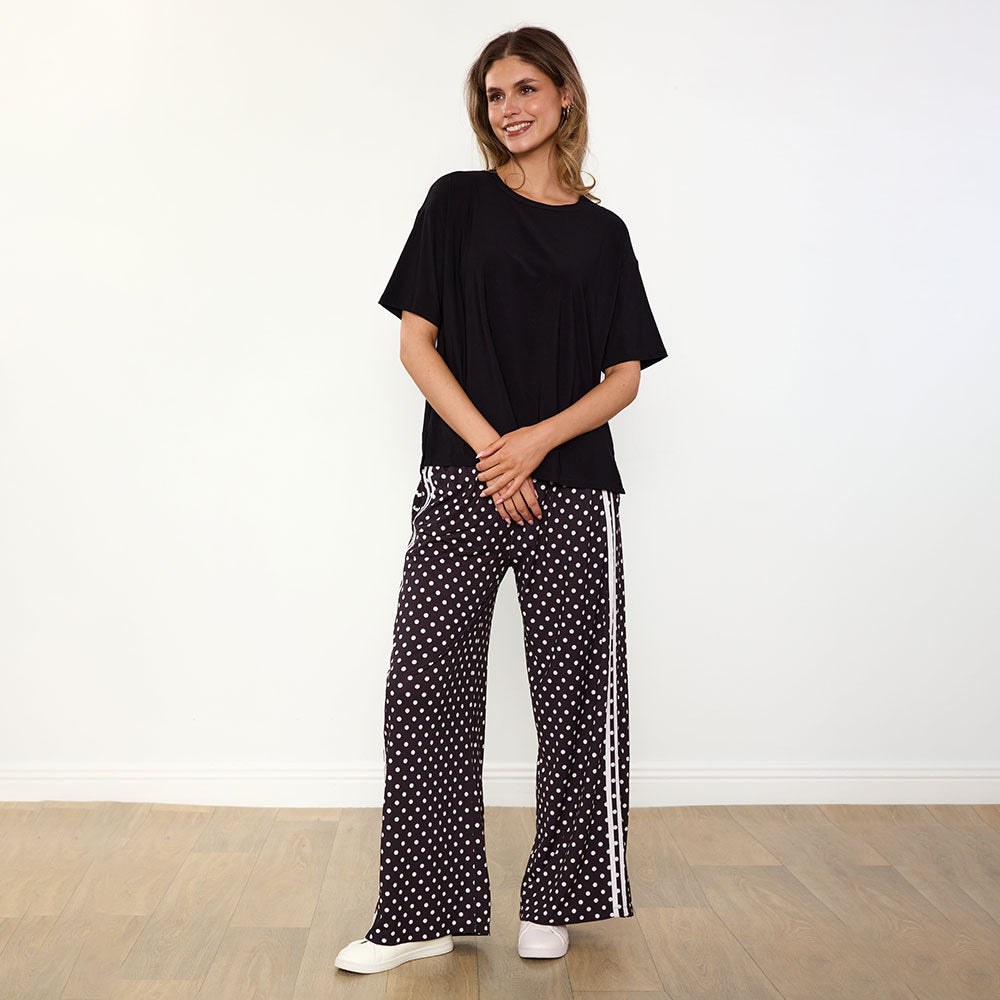 Sheena Co-Ord (Black/Polka Dot)