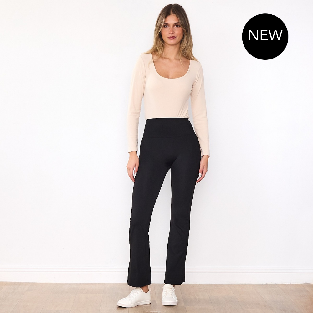 Sheila Flared Leggings (Black)