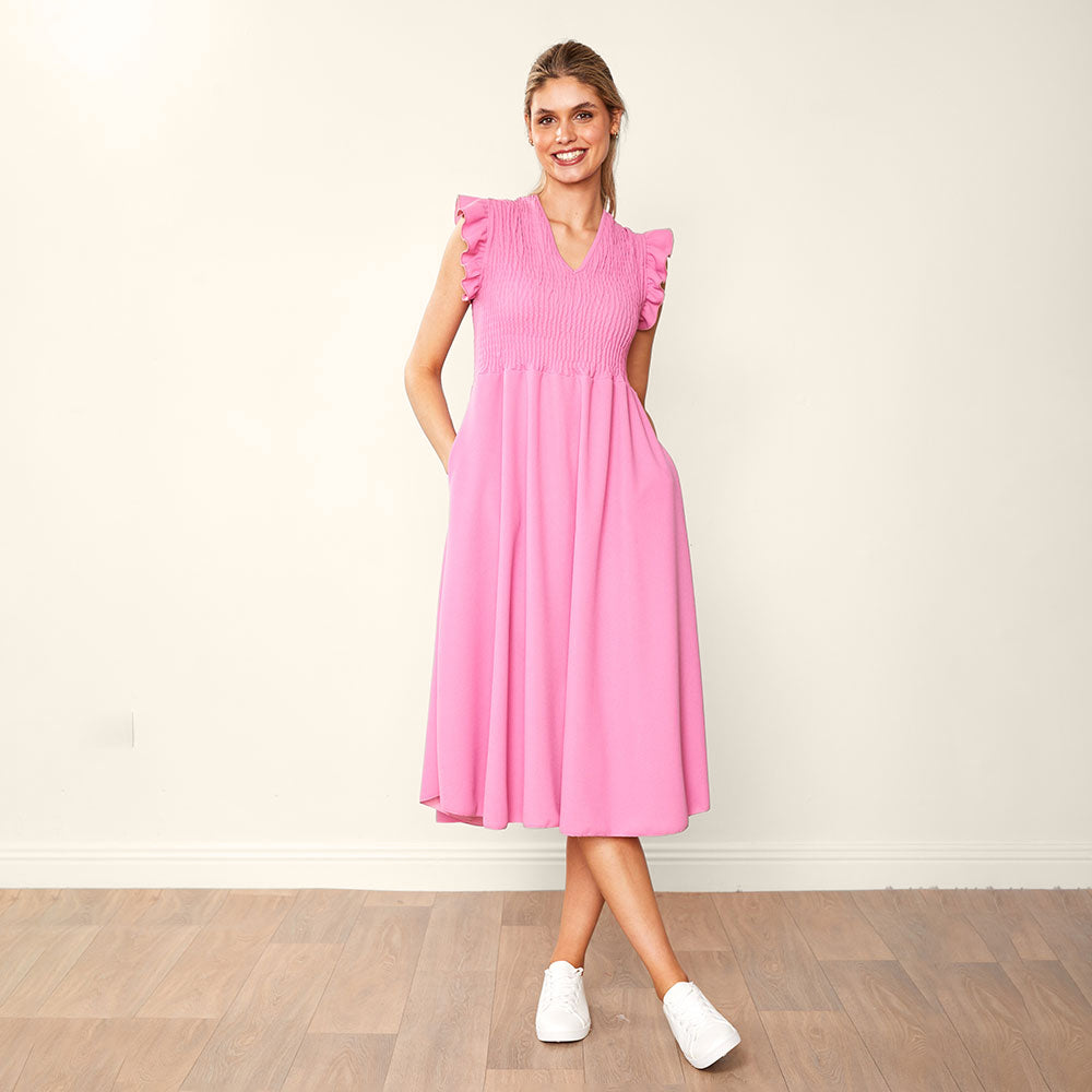 Sienna Dress Blue & Pink (2 for €76)