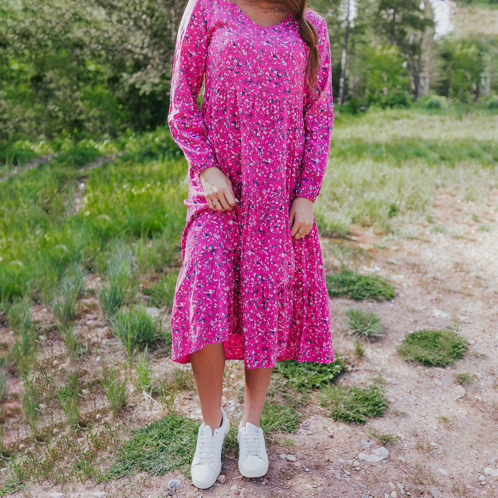 Sofia Dress (Floral Pink)