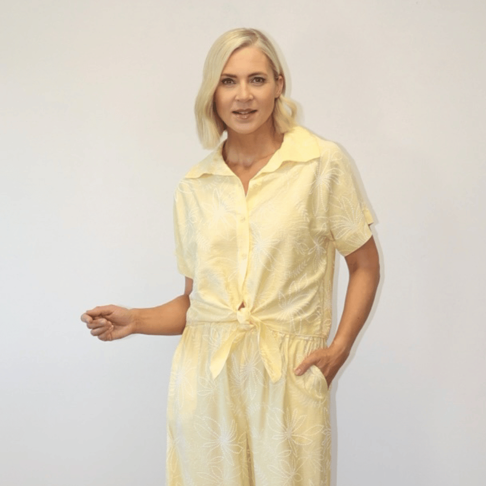 Flora Top (Yellow Floral)