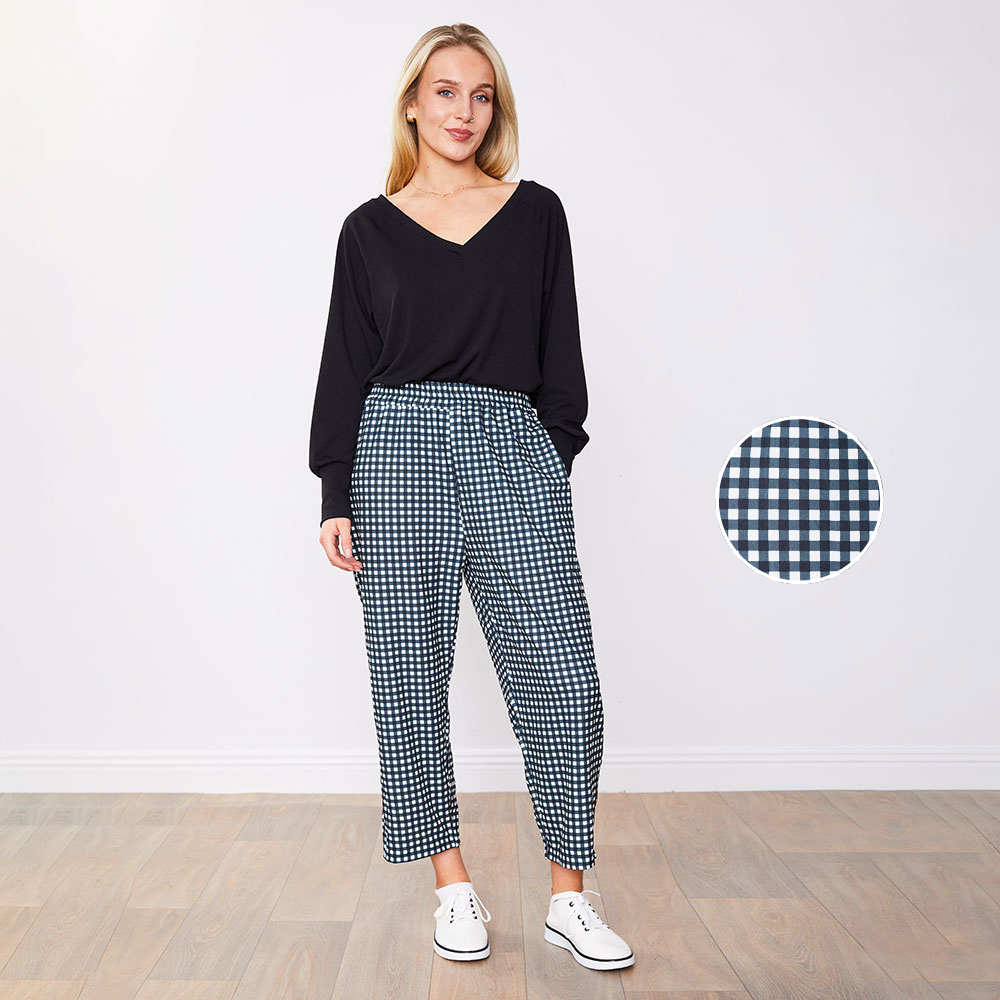 Tessa Trousers (Green Checkered)