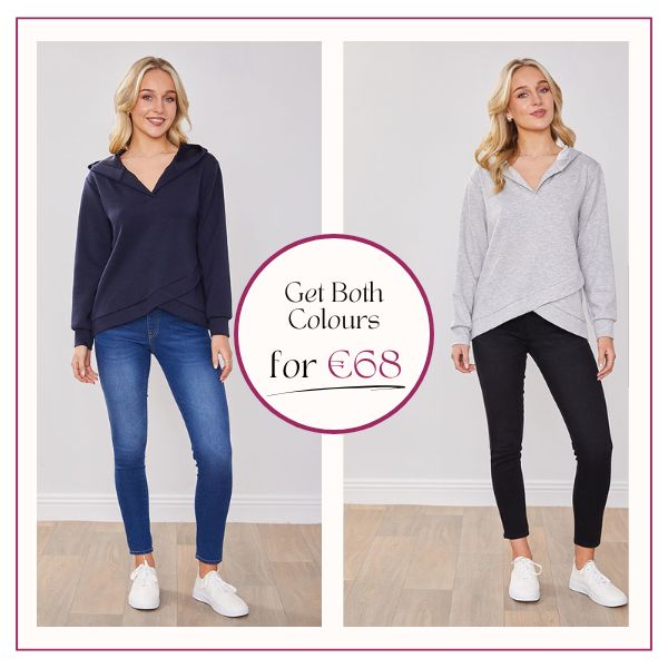 Miranda Hoody Navy & Grey (2 for €68)