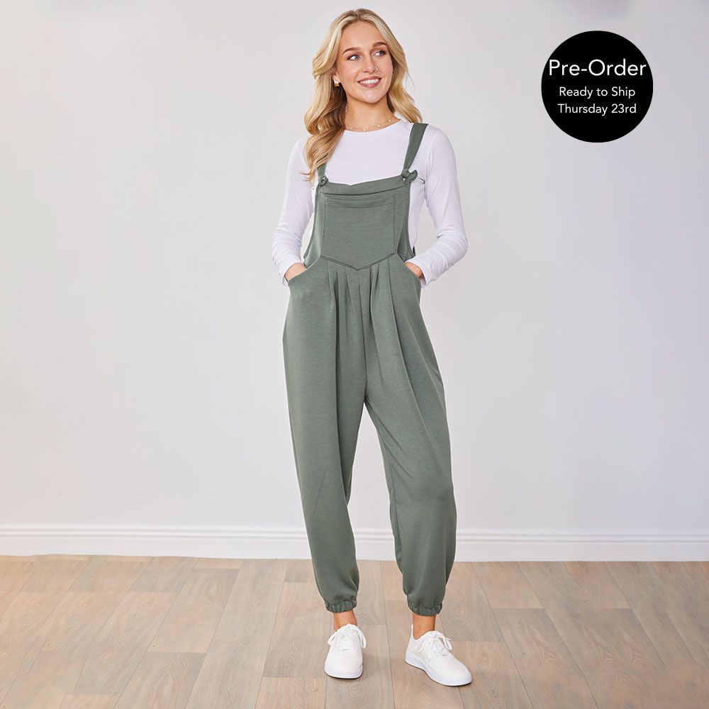 Tilly Dungaree (Khaki)