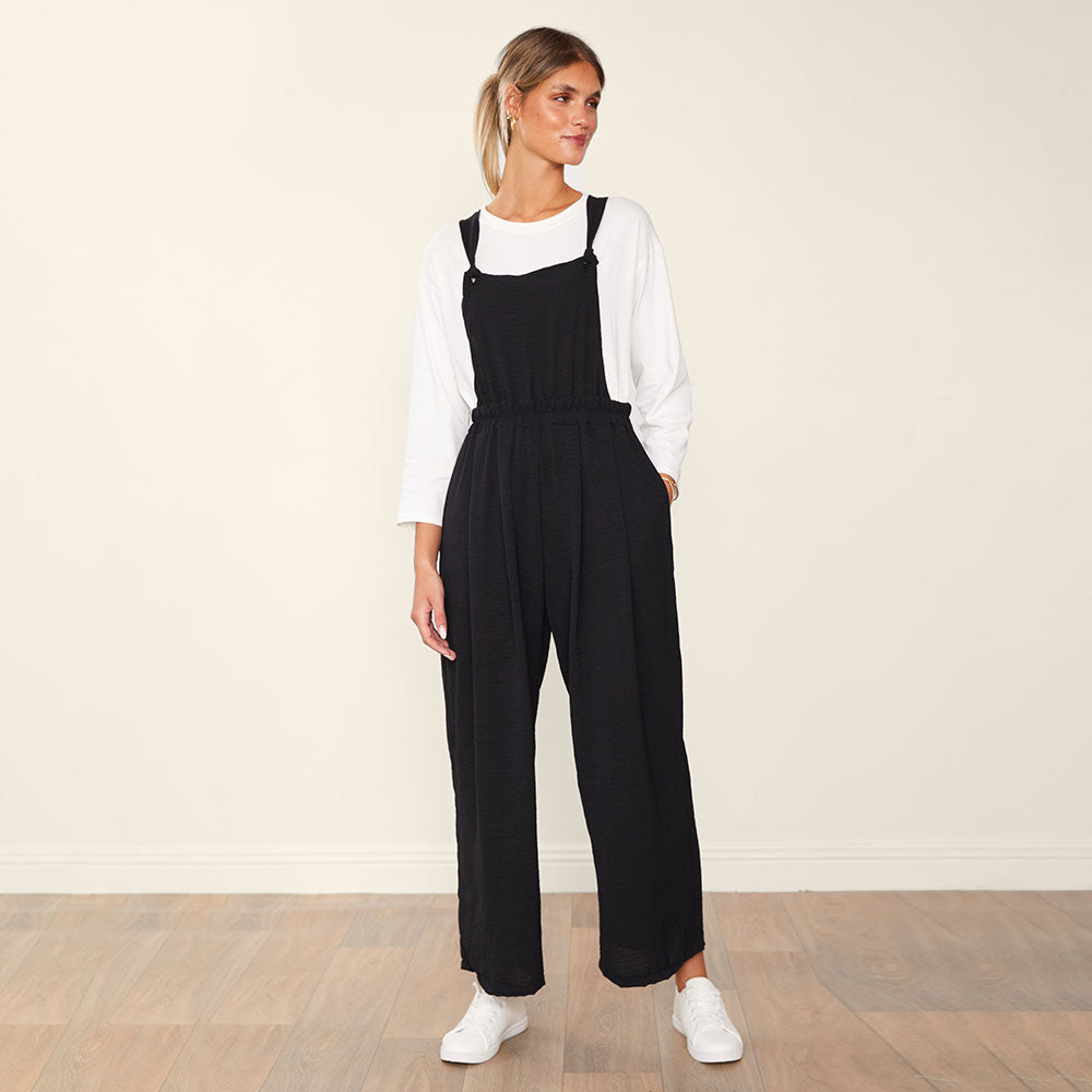 Toby Dungarees (Black)