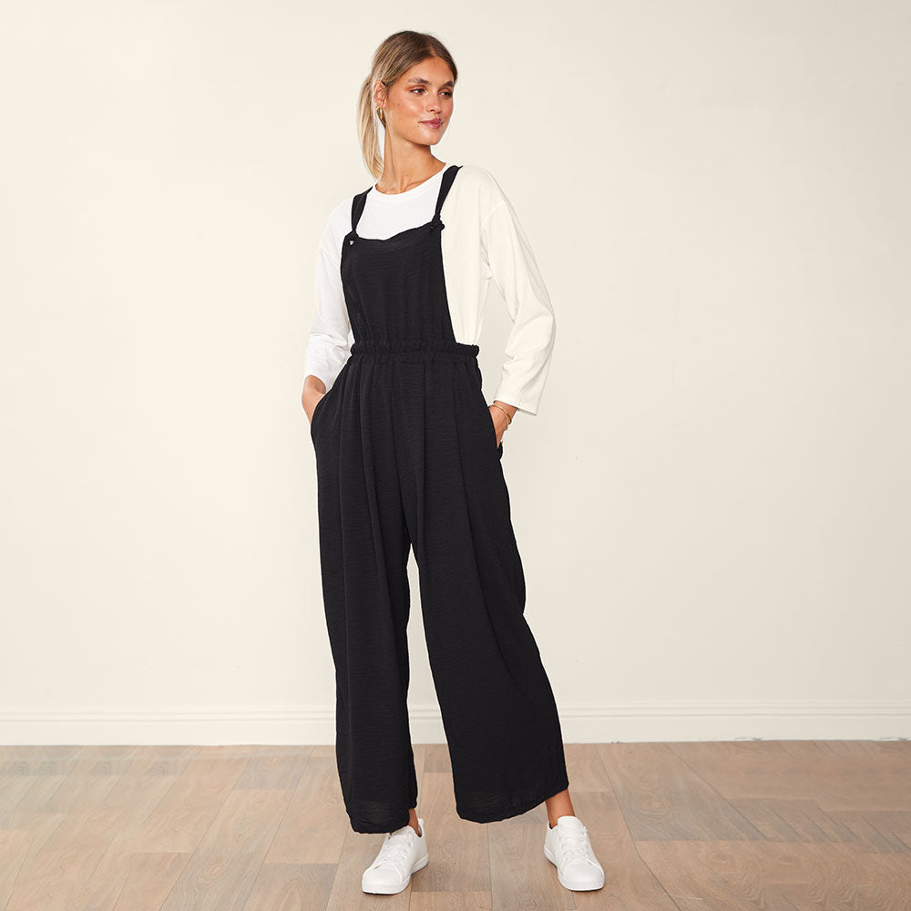 Toby Dungarees (Black)