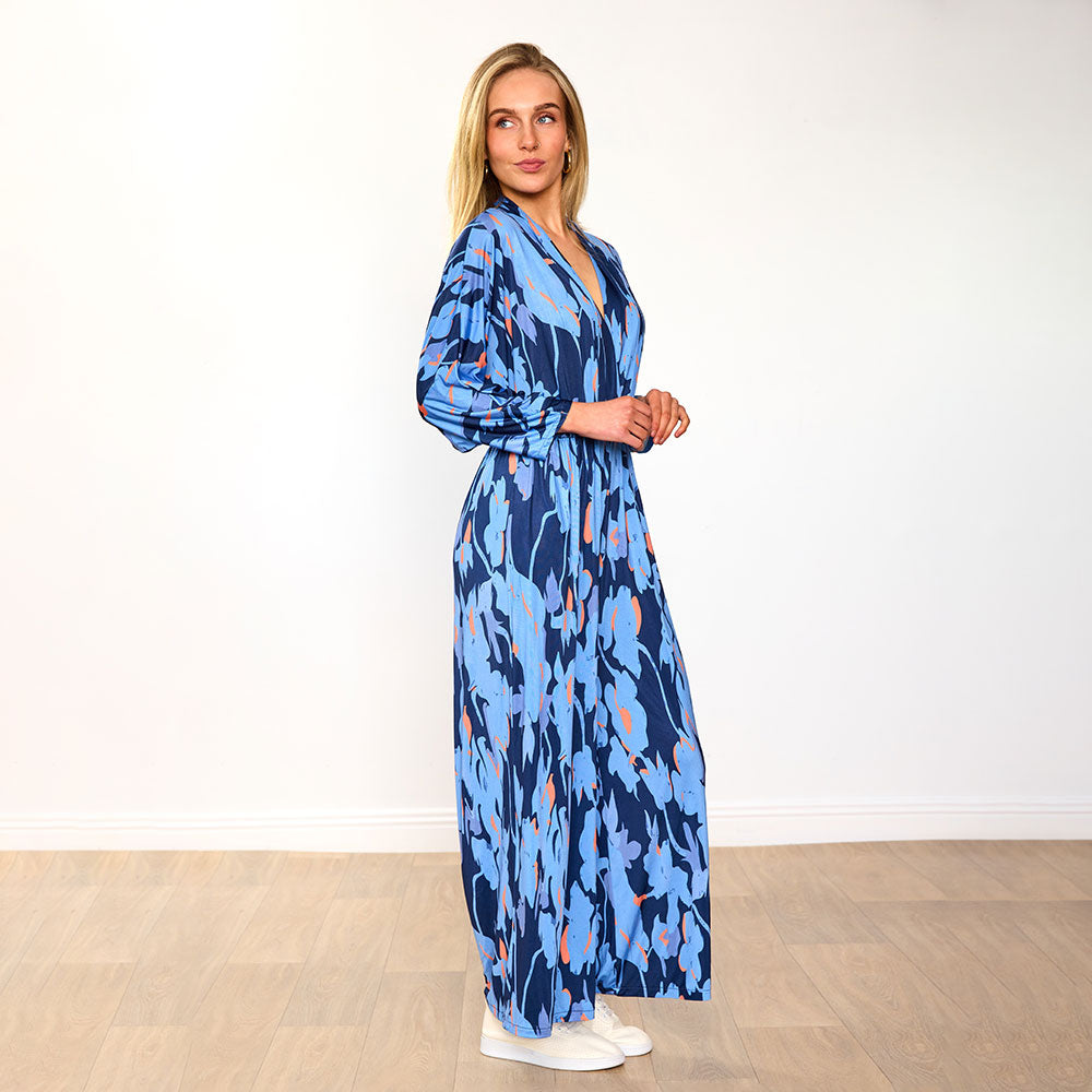 Vogue Jumpsuit (Navy/Orange Abstract & Pink/Red Grid) for €109.00