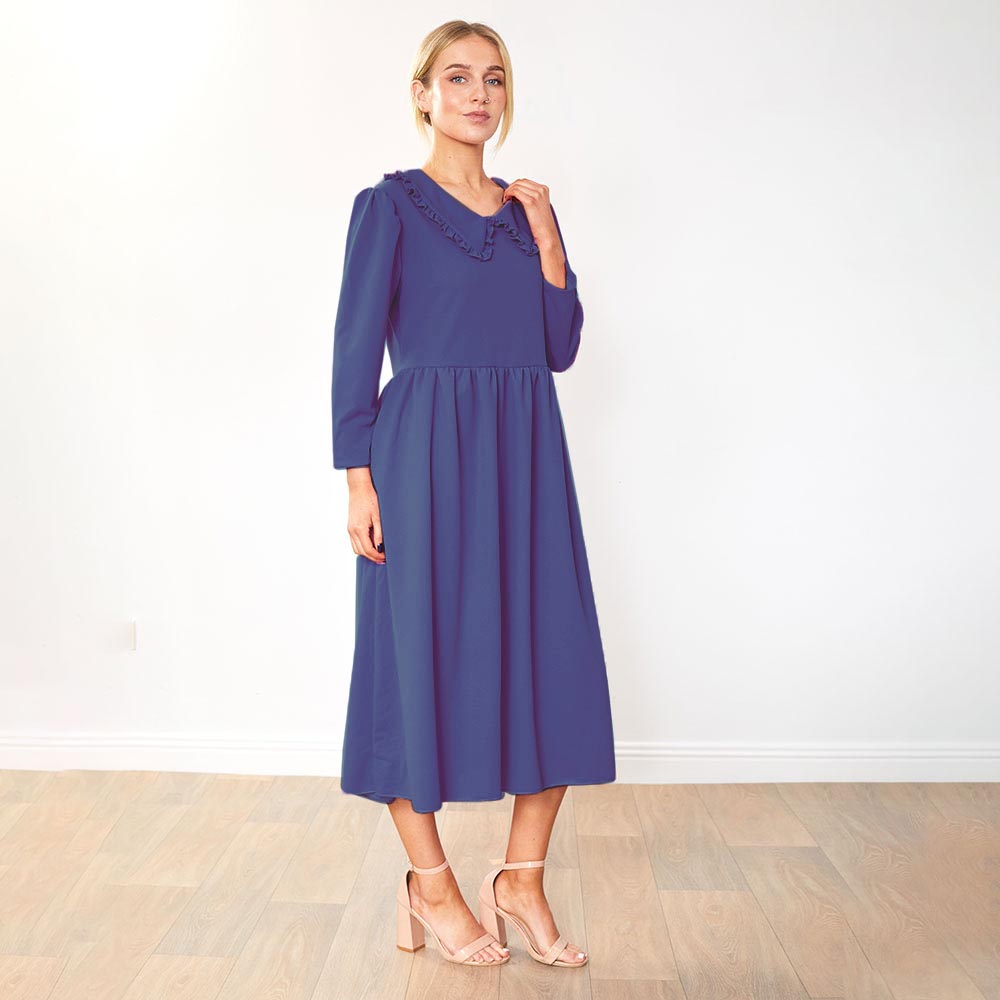 Wendy Dress (Navy & Plum) for €90.00