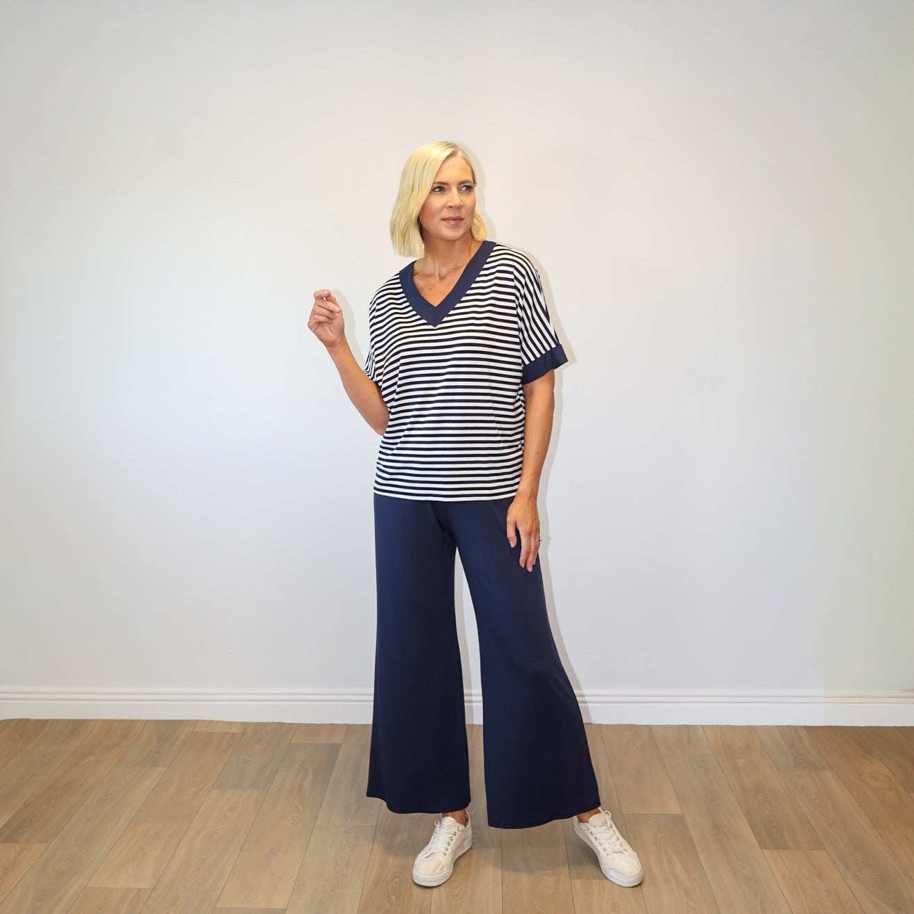 Zara Co-ord (Navy Stripe)