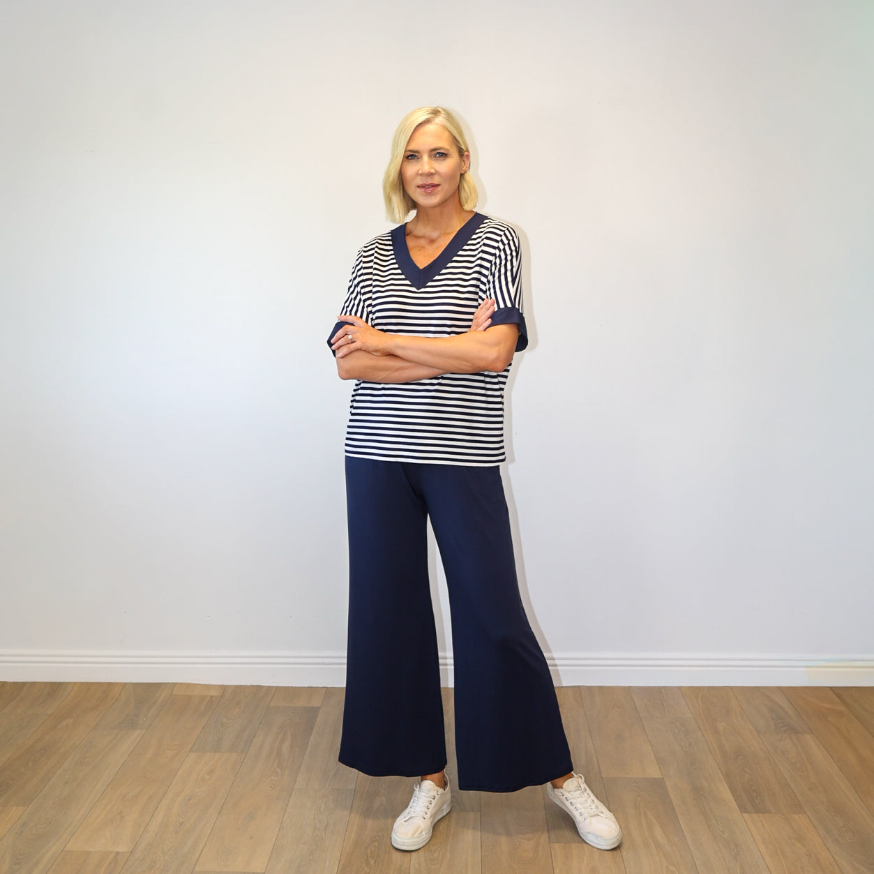 Zara Co-ord (Navy Stripe)