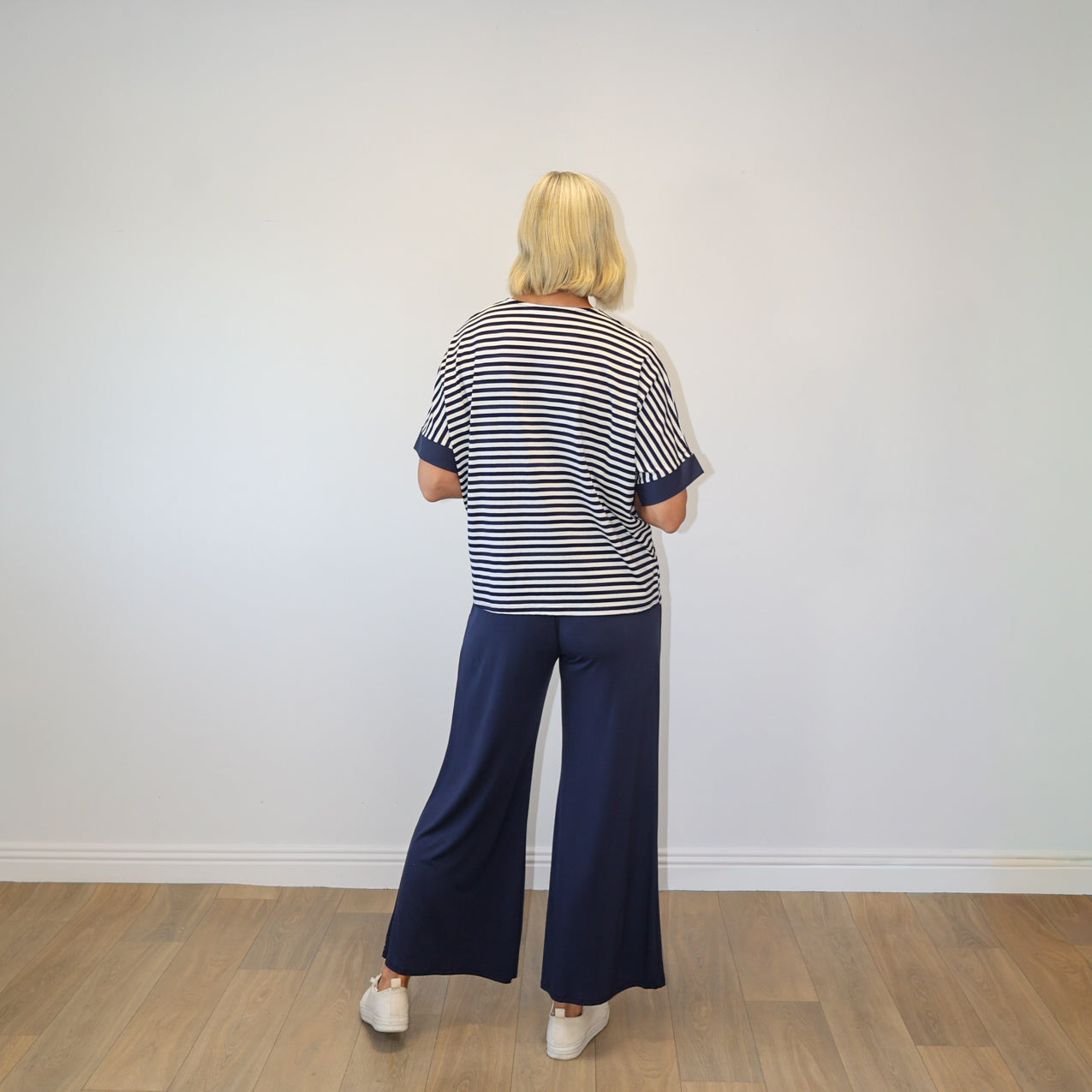 Zara Top (Navy Stripe)