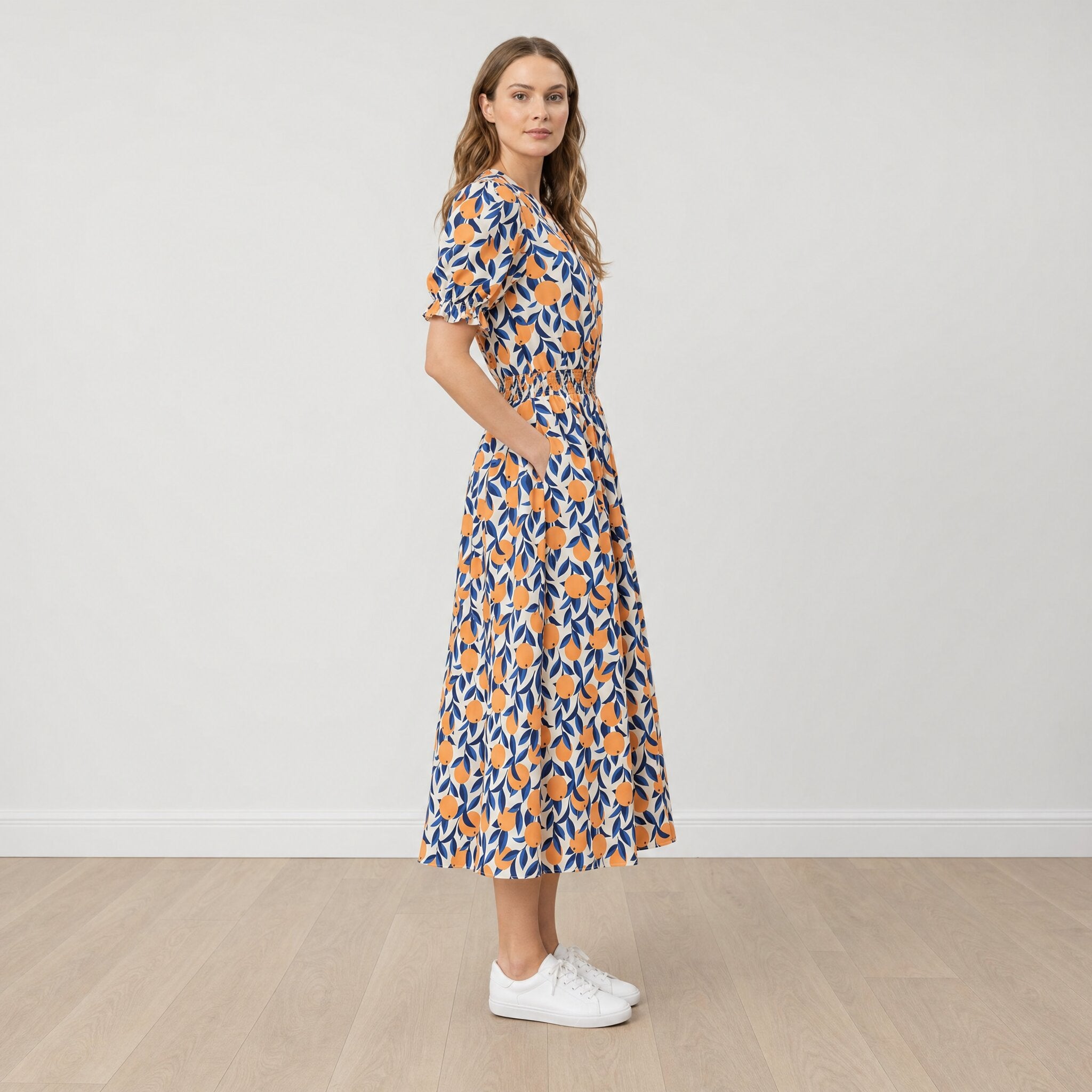 Belle Dress (Tangerine)